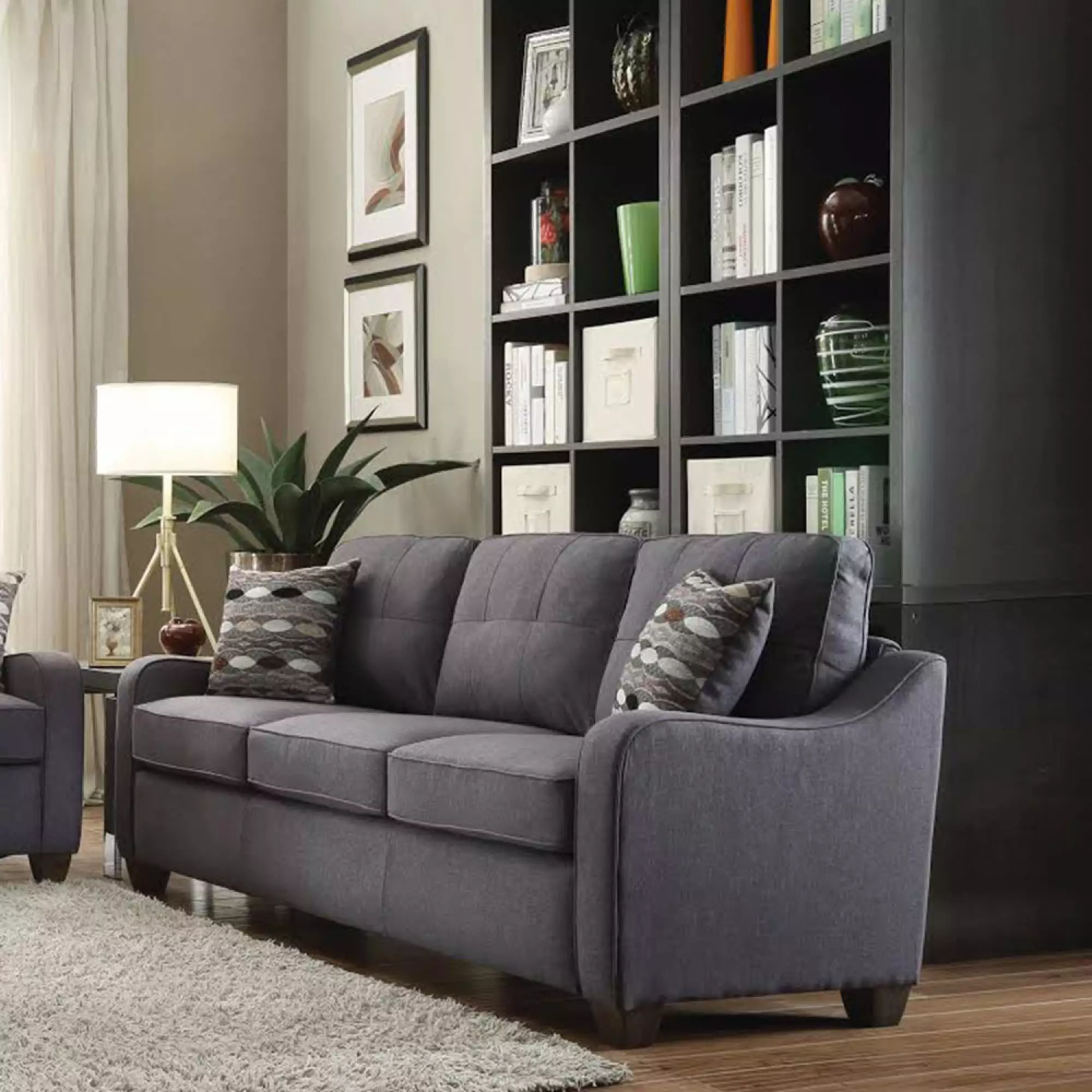 Miekor Furniture Cleavon Ii Sofa W/2 Pillows Gray Linen