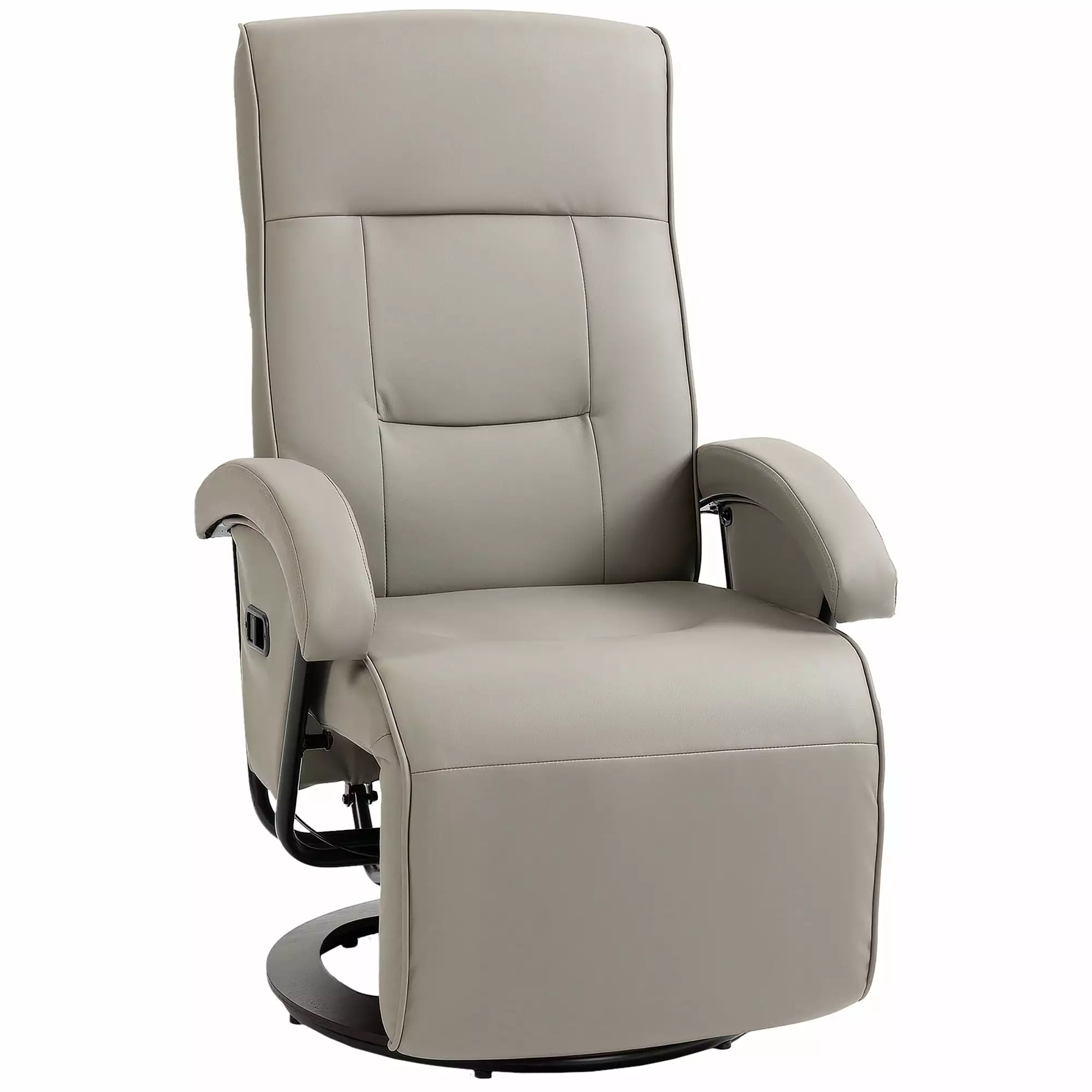 CoSoTower PU Recliner Footrest and 135° Adjustable Backrest Gray