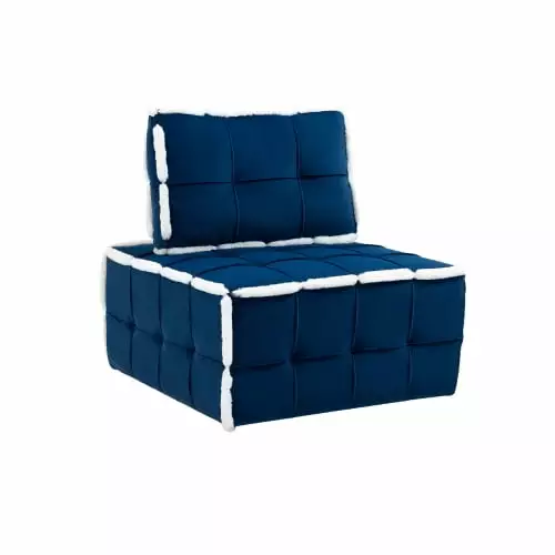 Deep Seat Armless Accent Single Lazy Sofa Lounge Arm Chair JUHOO