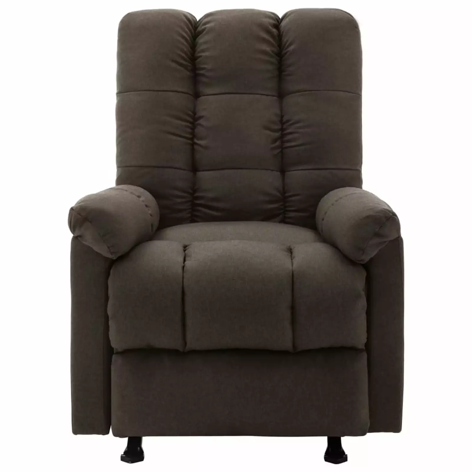Suzicca Recliner Dark Brown Fabric Comfortable Living Room Sofa ammoon
