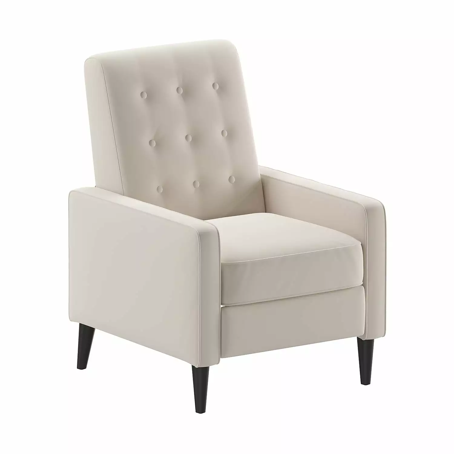 Flash Furniture Ezra Fabric Pushback Recliner Cream - Comfortable Living Room Chair