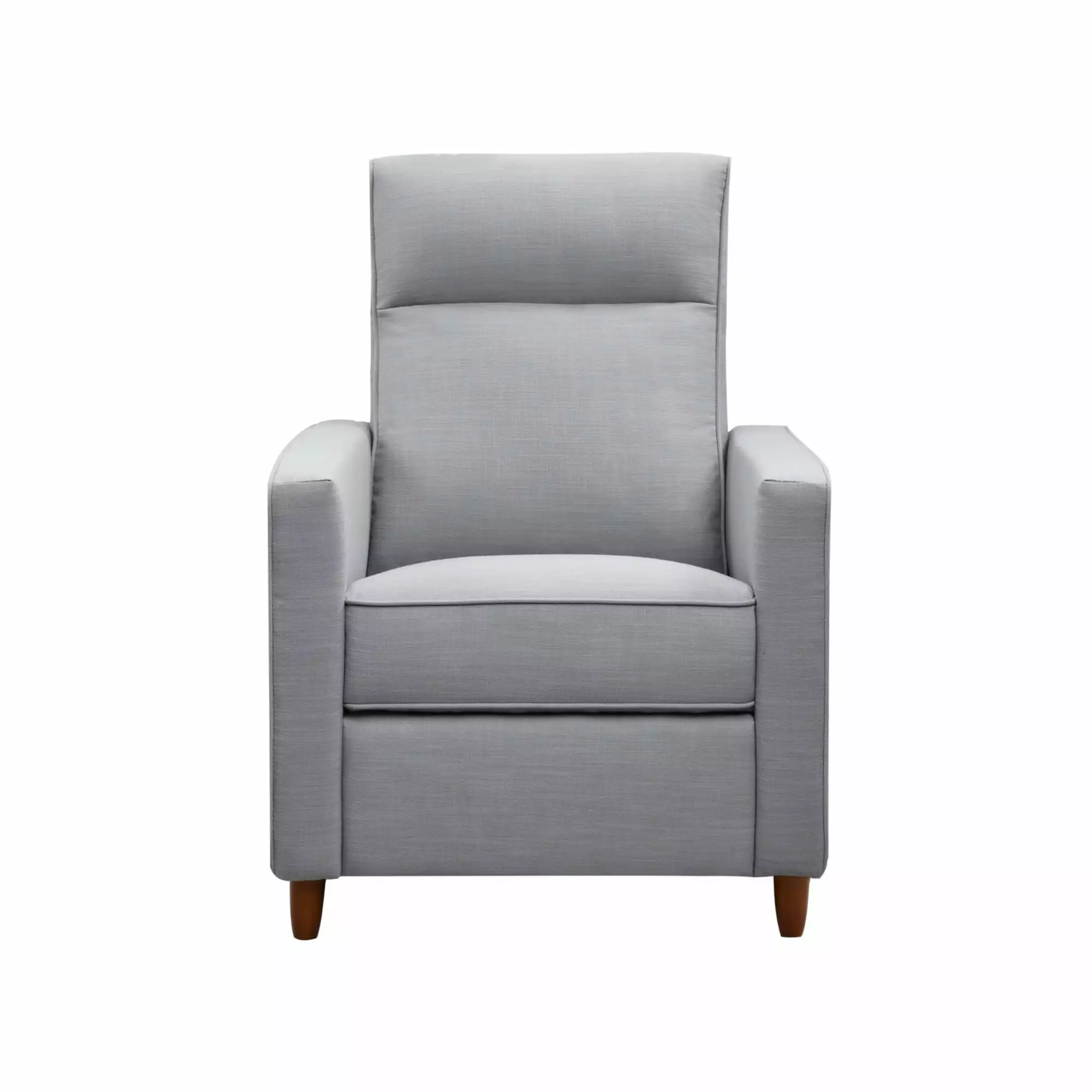 Light Grey Fabric Manual Recliner 29.52 x 34.64 x 41.7 Inches HomeRoots