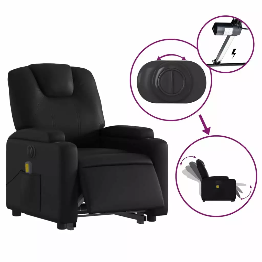 Irfora Recliner Chair Faux Leather Comfortable Lounge Chair