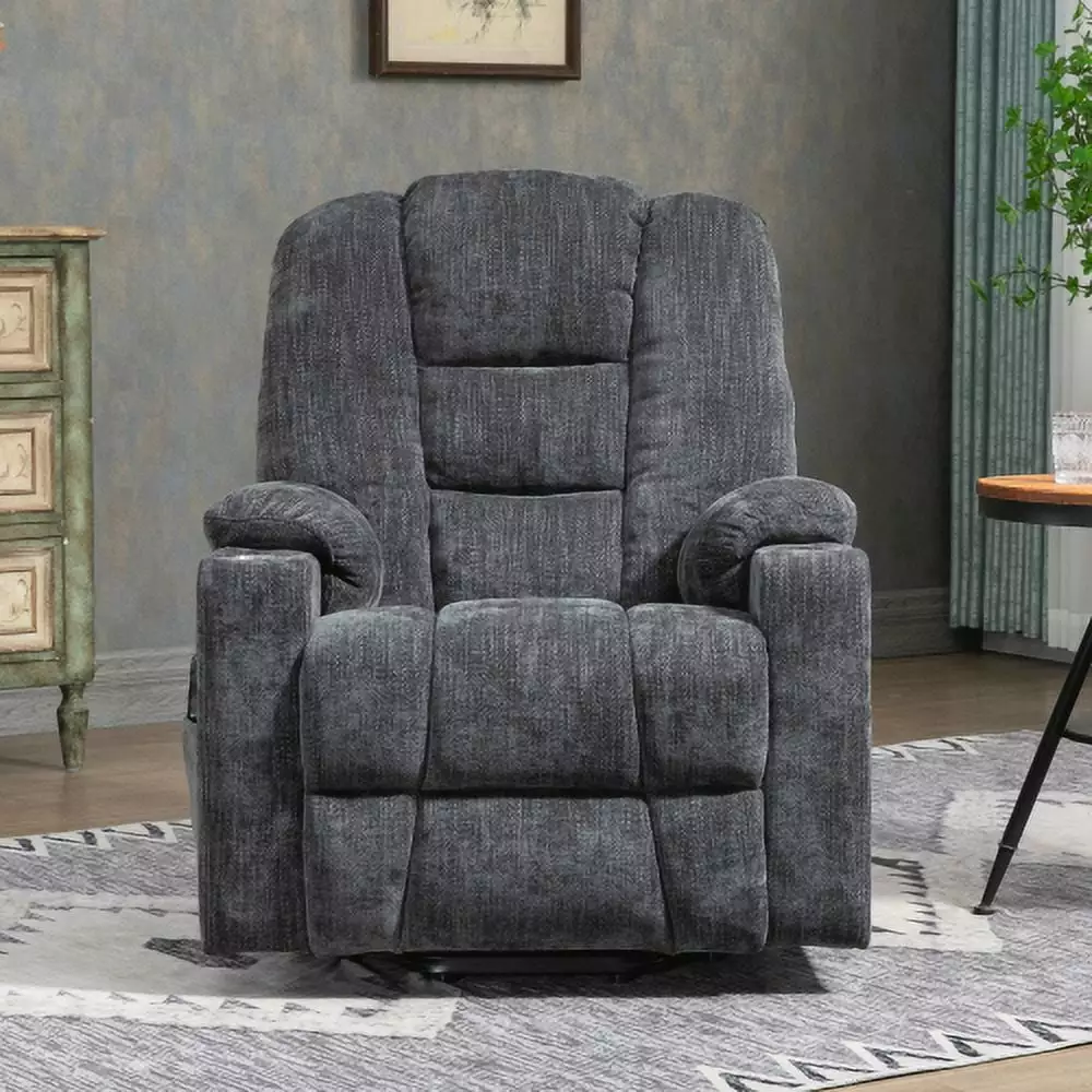 Large Power Lift Recliner Chair Massage and Heat Elderly - Heavy Duty USB Ports Hypeshops
