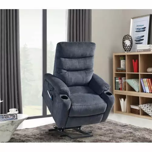 Electric Power Lift Recliner Chair Massage and Heat Elderly - 3 Positions Side Pockets and USB Charge Ports Tinsen