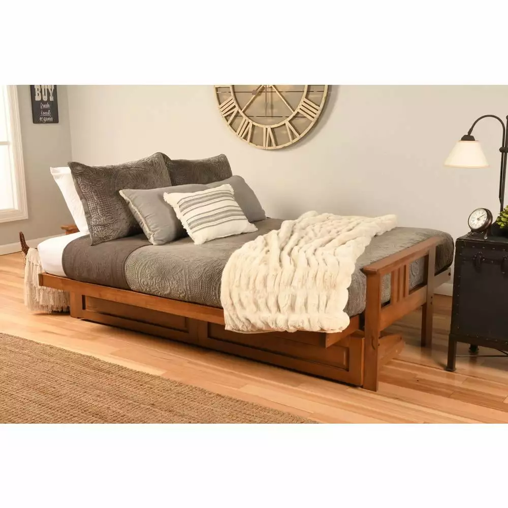 KODIAK Monterey Frame Barbados Finish Suede Black Mattress Litezall