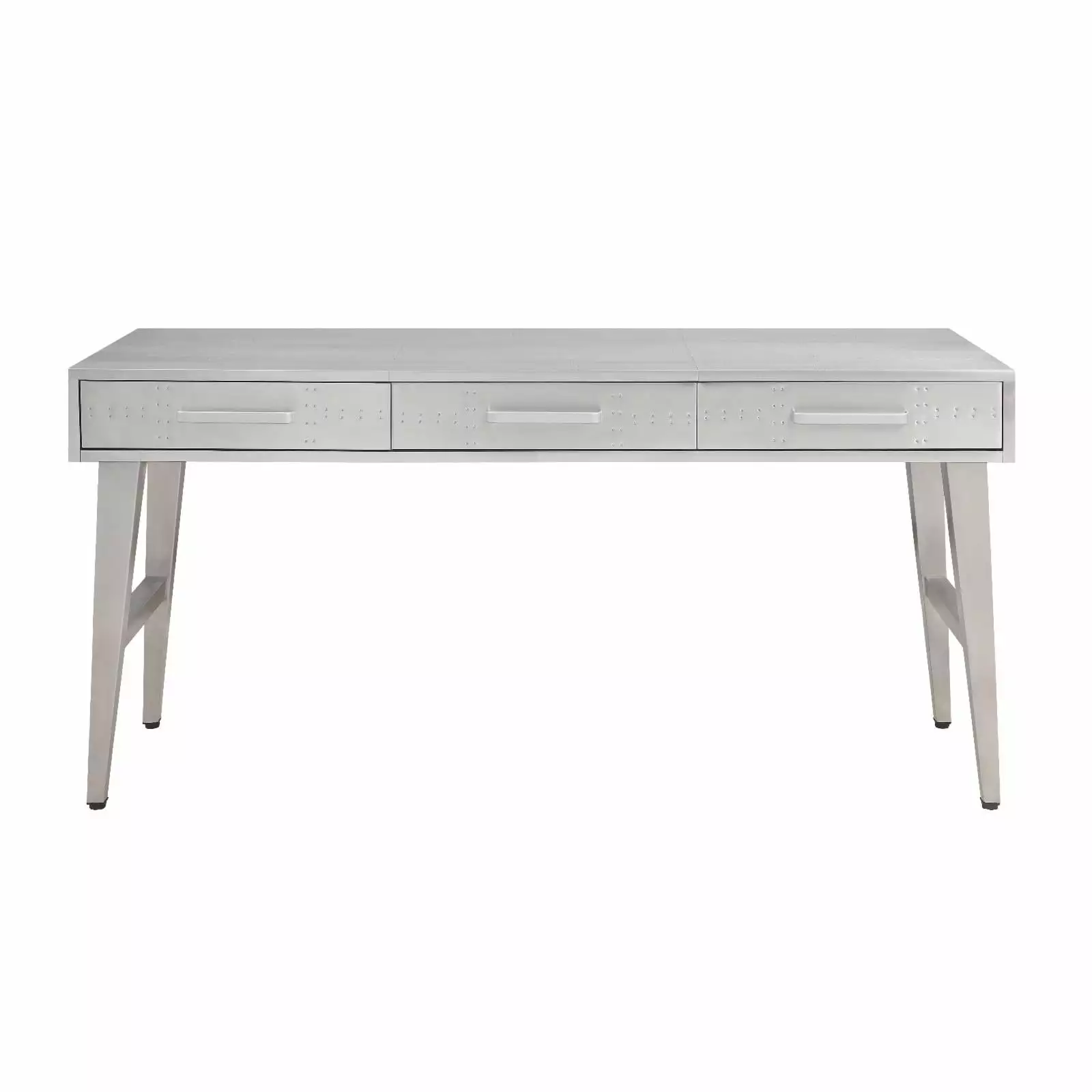 Acme Brancaster Metal Desk Aluminum - Modern Office Desk Durable Aluminum Frame Acme Furniture