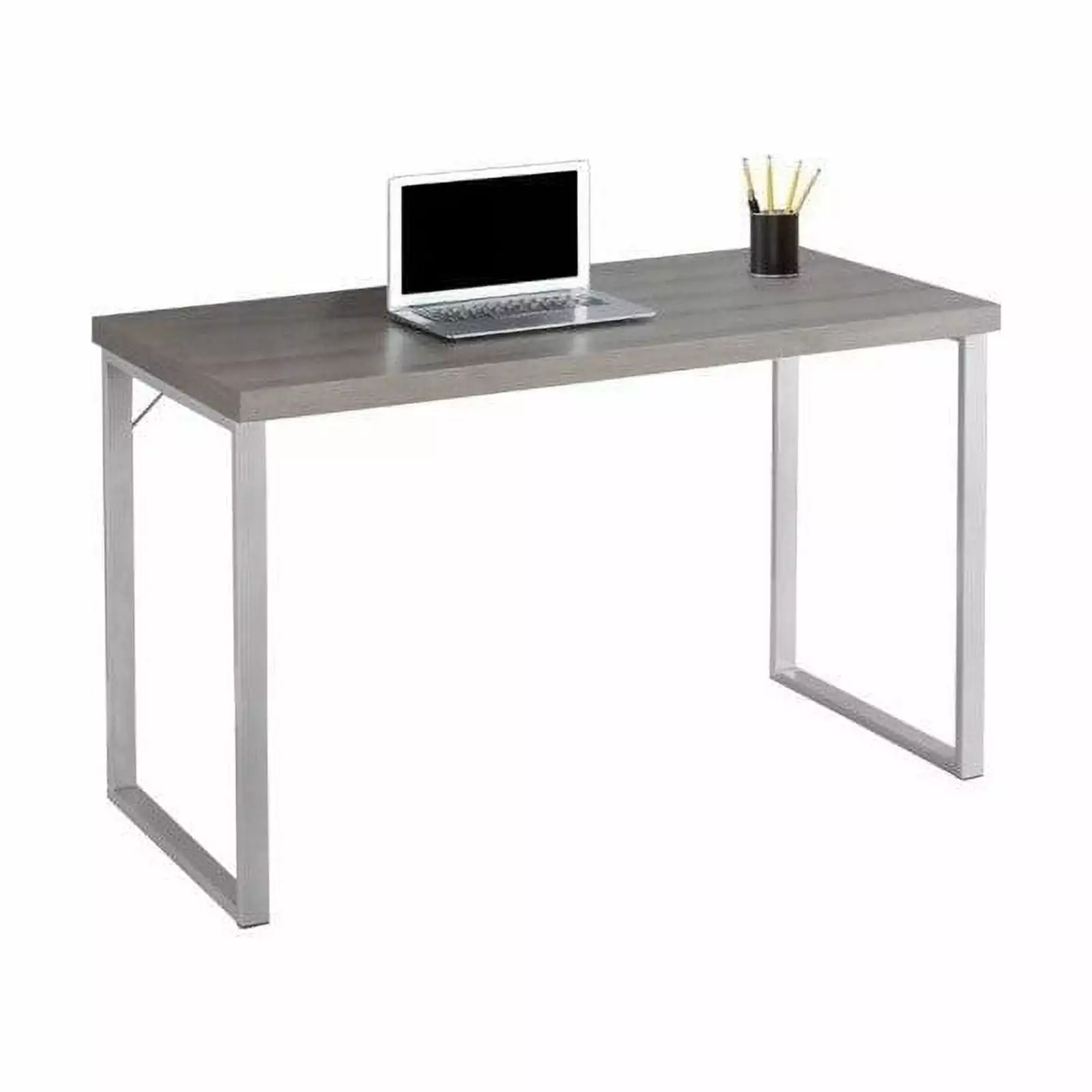 Scranton & Co 48 Metal Computer Desk Dark Taupe - Sleek Office Desk