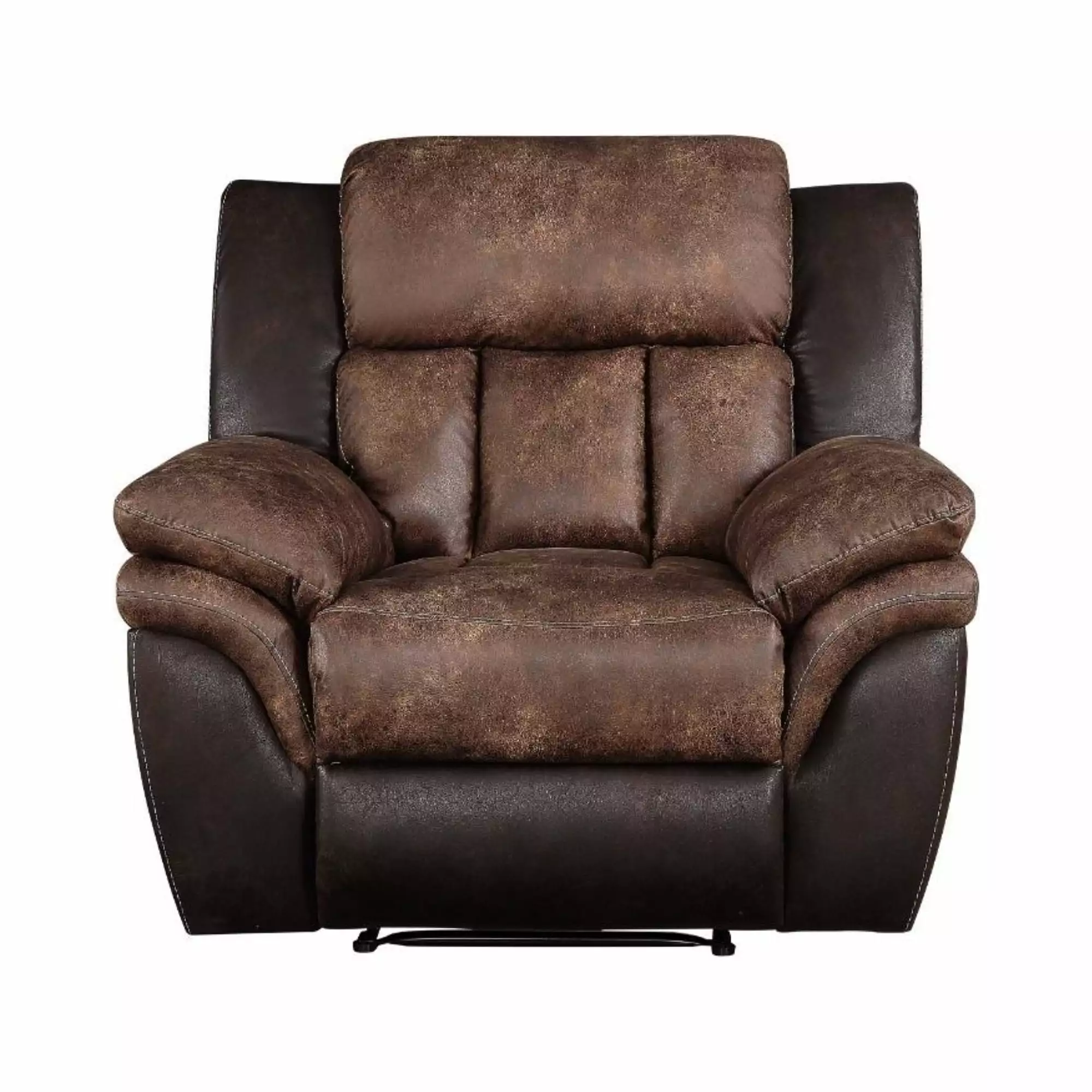 Ergode Recliner Toffee Espresso Polished Microfiber Comfort Chair