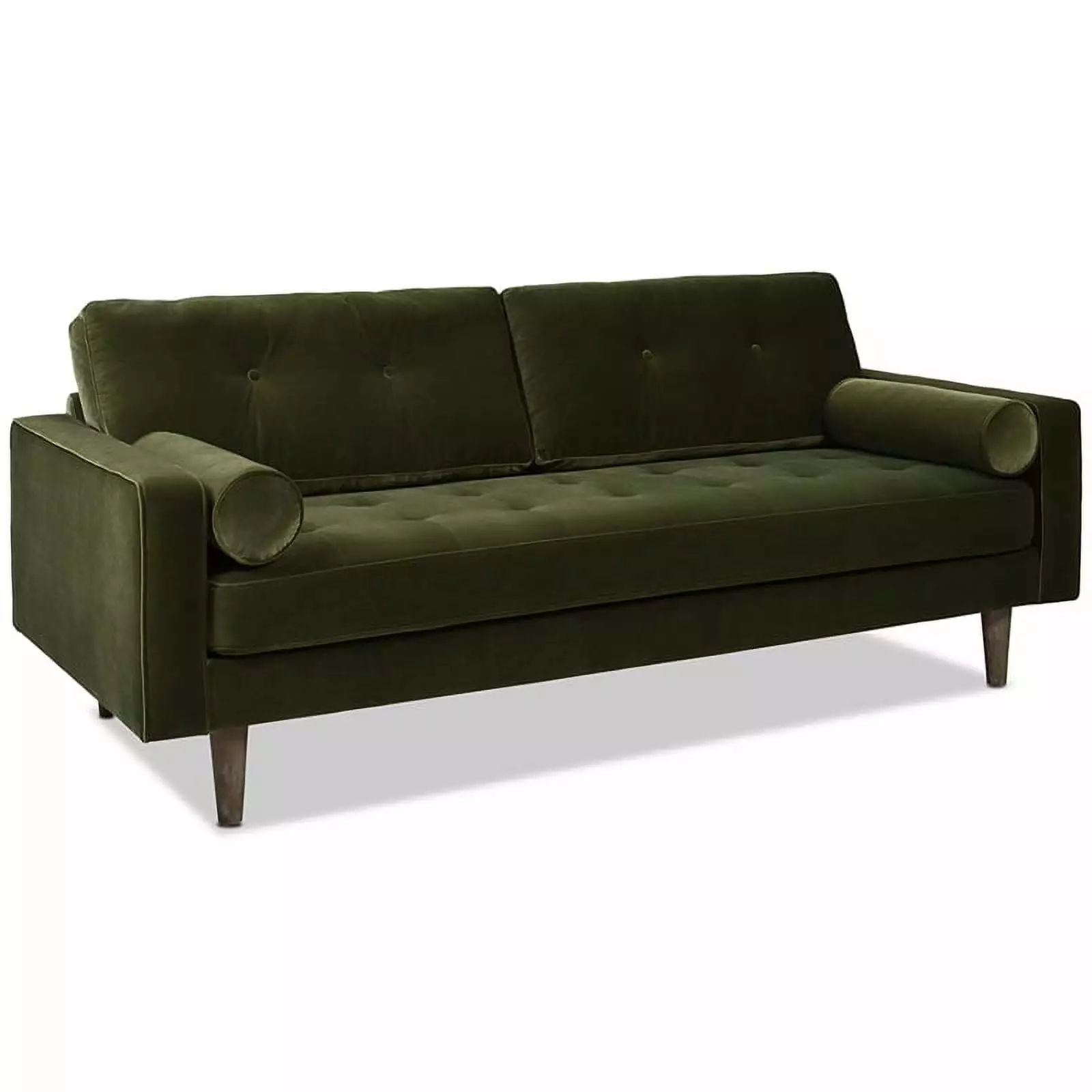 Jennifer Taylor Home Nicholas 84.5 Mid-Century Modern Sofa Olive Green JENNIFER TAYLOR J T