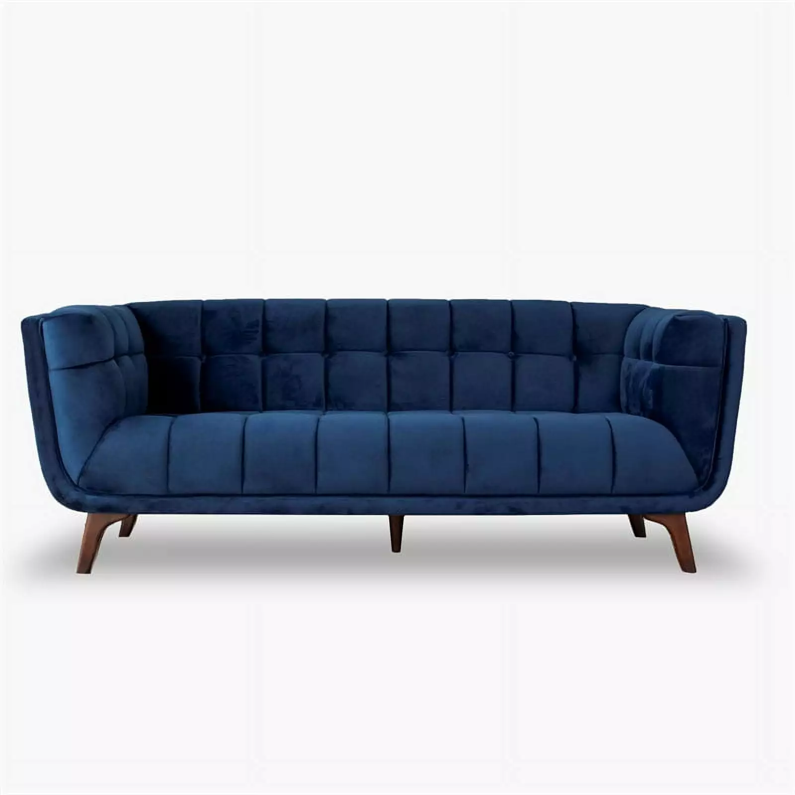Mid Century Modern Allen Blue Sofa 85 PEMBERLY ROW