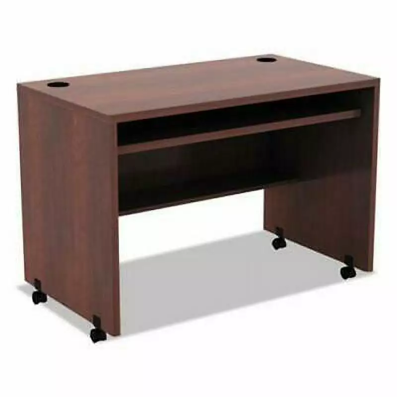 Alera Valencia Series Mobile Workstation Desk - Med Cherry Home Office Furniture