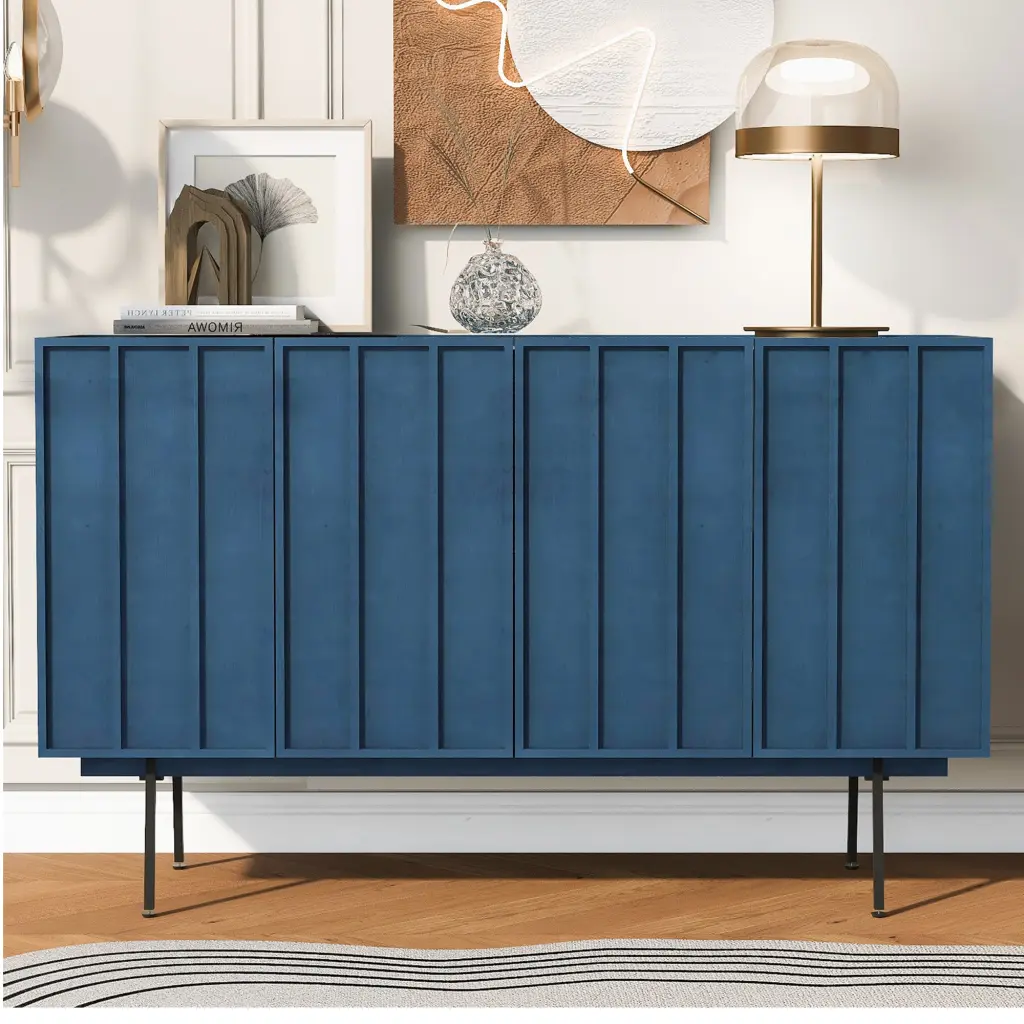 Modern Cabinet 4 Doors Living Rooms Entrance and Storage u_style