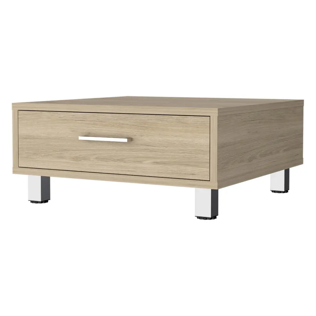Myers Coffee Table Drawer Black MDF Engineered Wood fm furniture