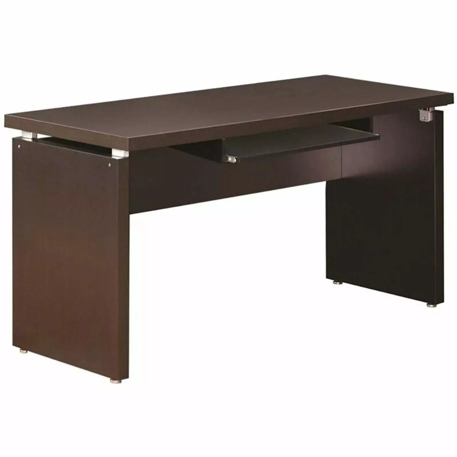 Bowery Hill Contemporary Computer Desk Cappuccino Home Office