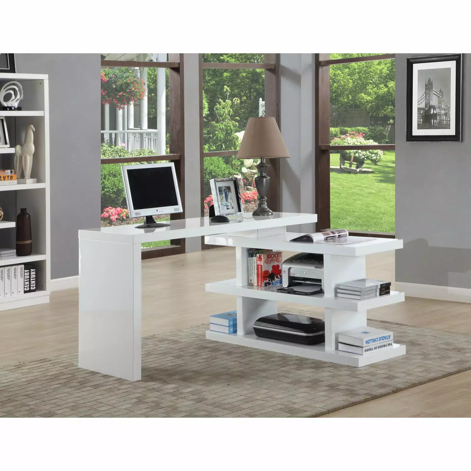 Chintaly Motion Home Office Desk - Ergonomic and Stylish Workstation Chintaly Imports