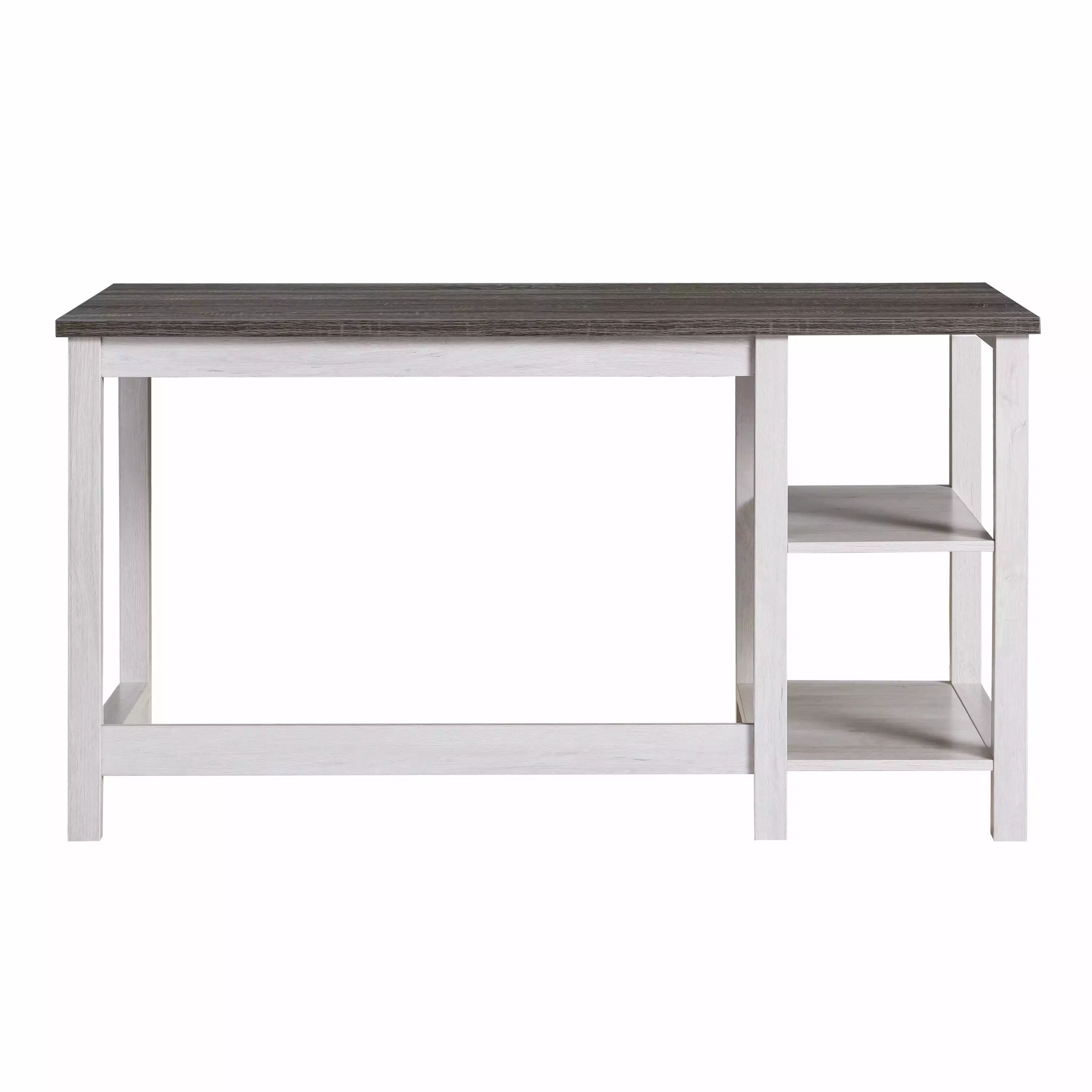 Furniture America Dutoit 55-Inch Two-Toned Desk White Oak