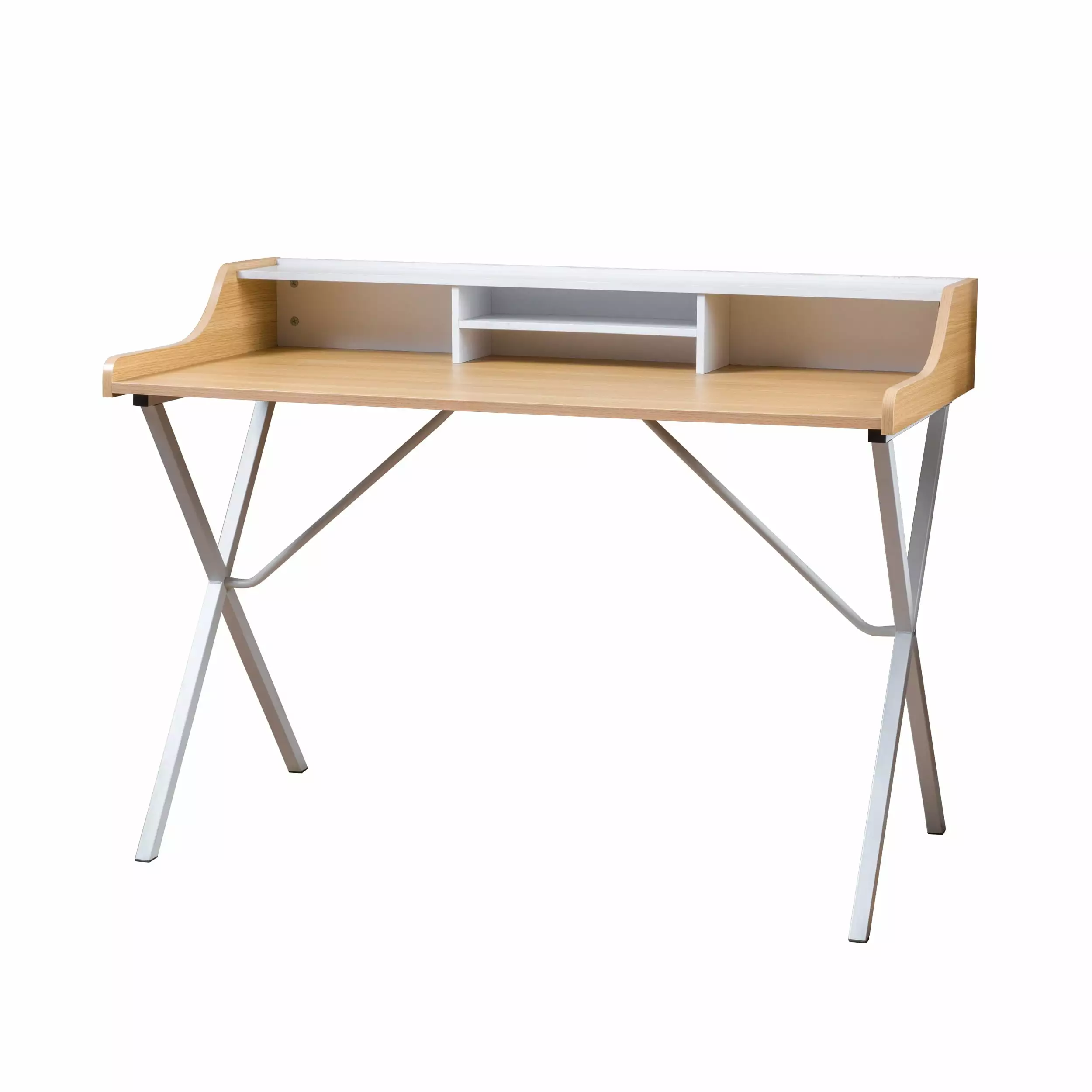 GDF Studio Alexandria Modern Faux Wood Computer Desk Oak Finish Home Office GDFSTUDIO