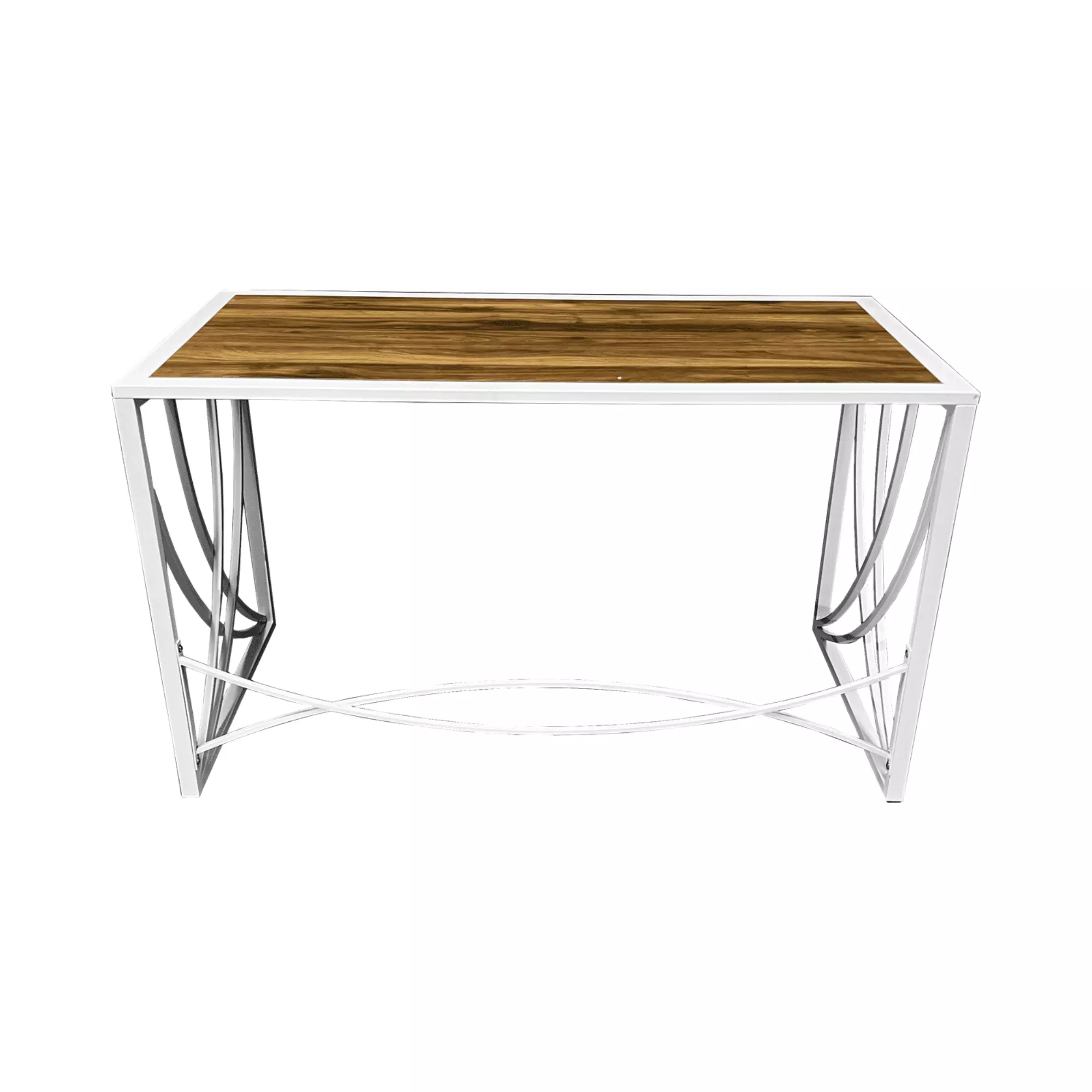 Contemporary Home Office Desk Stylish Curved Legs hunkar