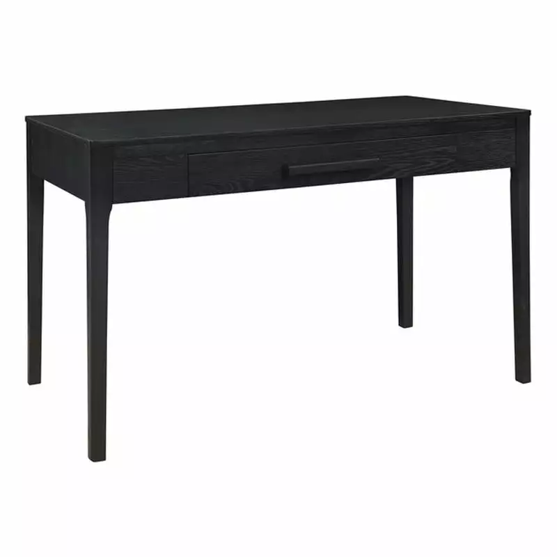 Linon Miller Midcentury Modern Black Wood Desk Drawer Home Office