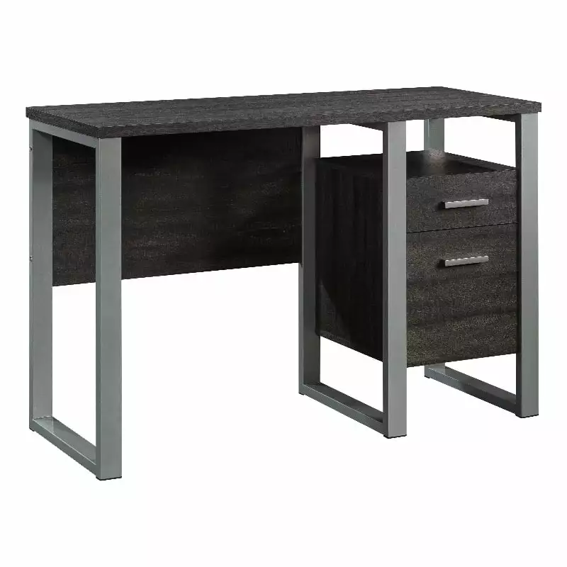 UrbanPro Modern Engineered Wood and Metal Desk Blade Walnut
