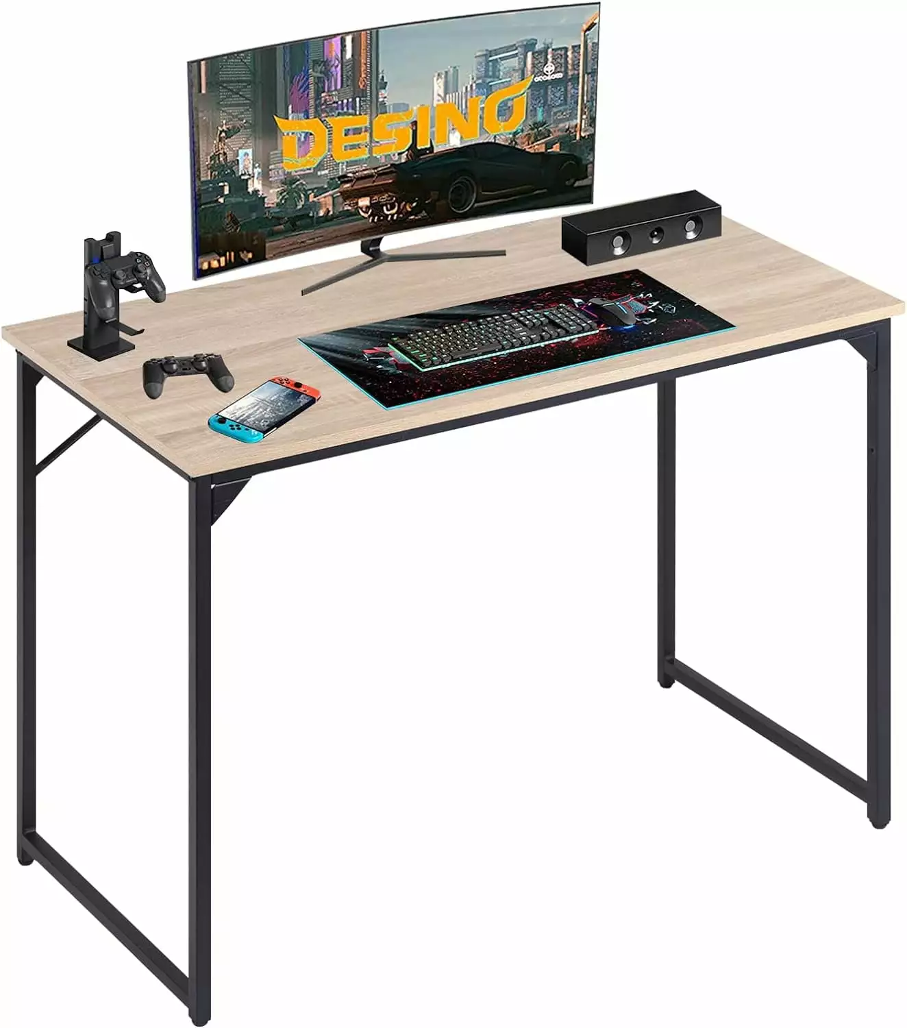 47 Computer Desk Home Office Desk Wood Writing Study Table Modern Simple Computer Table Nature WYGMAV