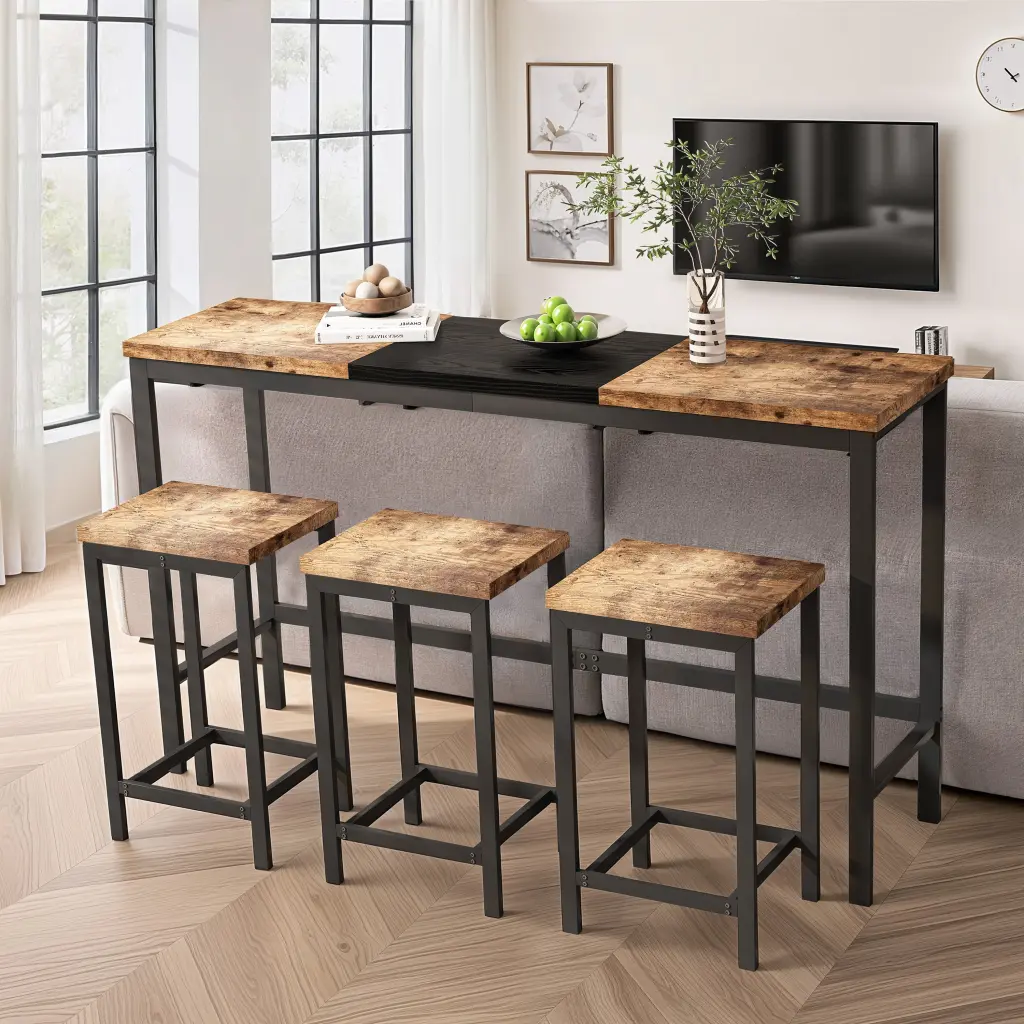 Modern Kitchen Dining Table Pub Table Long Dining Table Set spribung