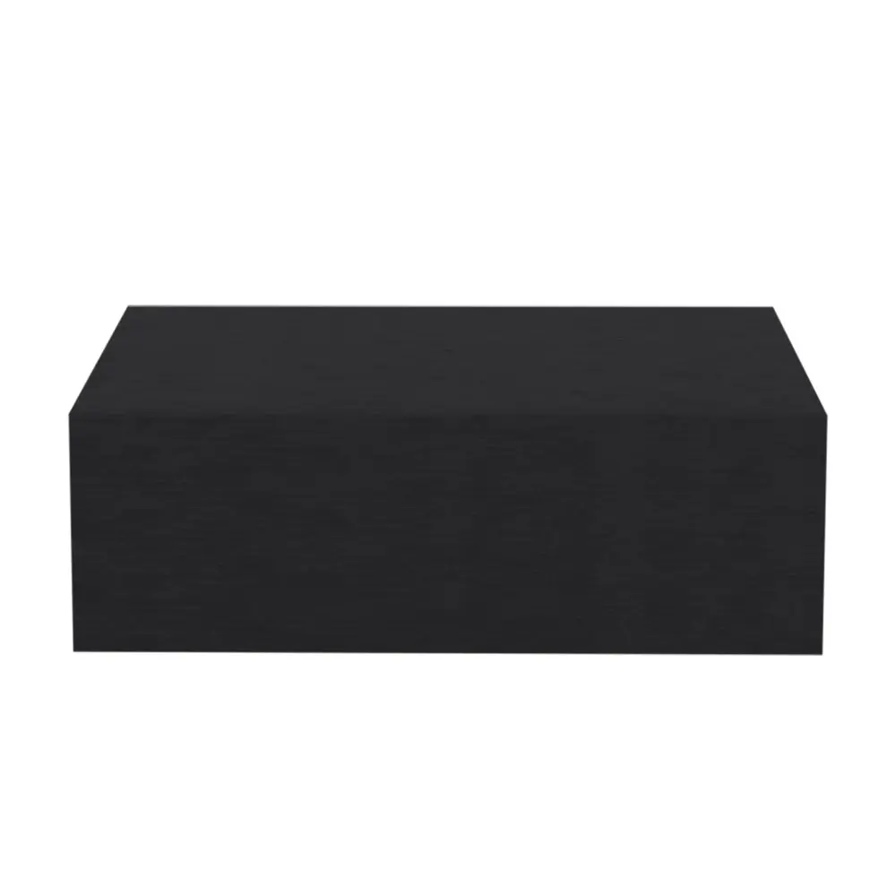 Nightstand Isola Black Particle Board Engineered Wood Bedside Table treevol furniture