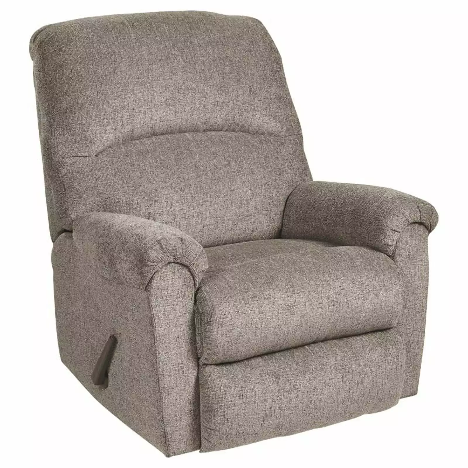 Bowery Hill Contemporary Upholstered Recliner Platinum Finish