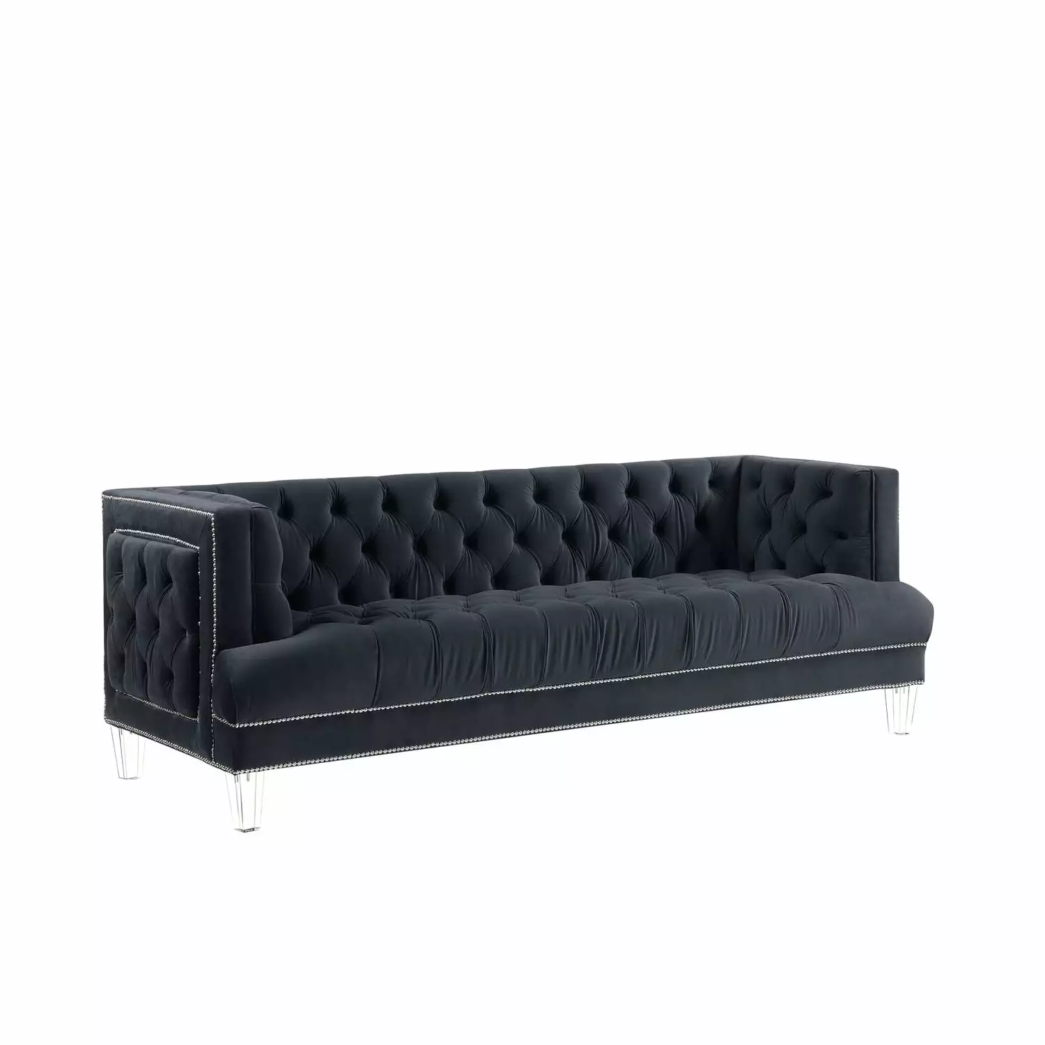 ACME Ansario Sofa Charcoal Modern Living Room Couch Acme Furniture