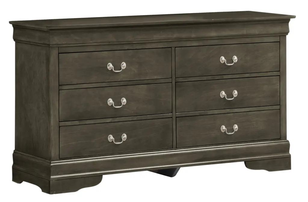 Louis Phillipe G3105 Dresser Gray Particle Board Modern Chest glory furniture