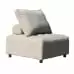 Capri Outdoor Modular Sofa Light Brown Aluminum Structure Waterproof Fade-Resistant Sofa Cover