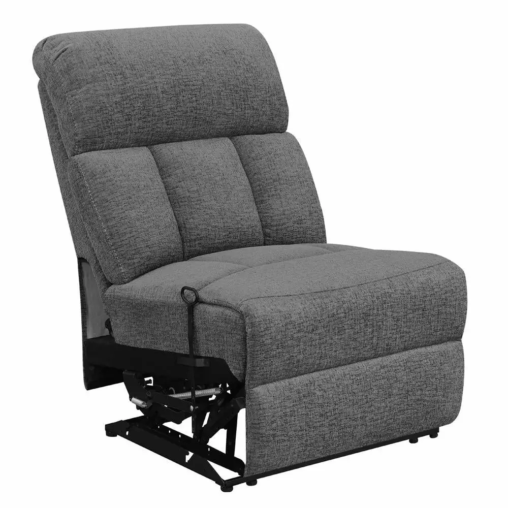 Bahrain Modular Sectional Armless Recliner Charcoal - Comfortable and Stylish Design Coaster Company