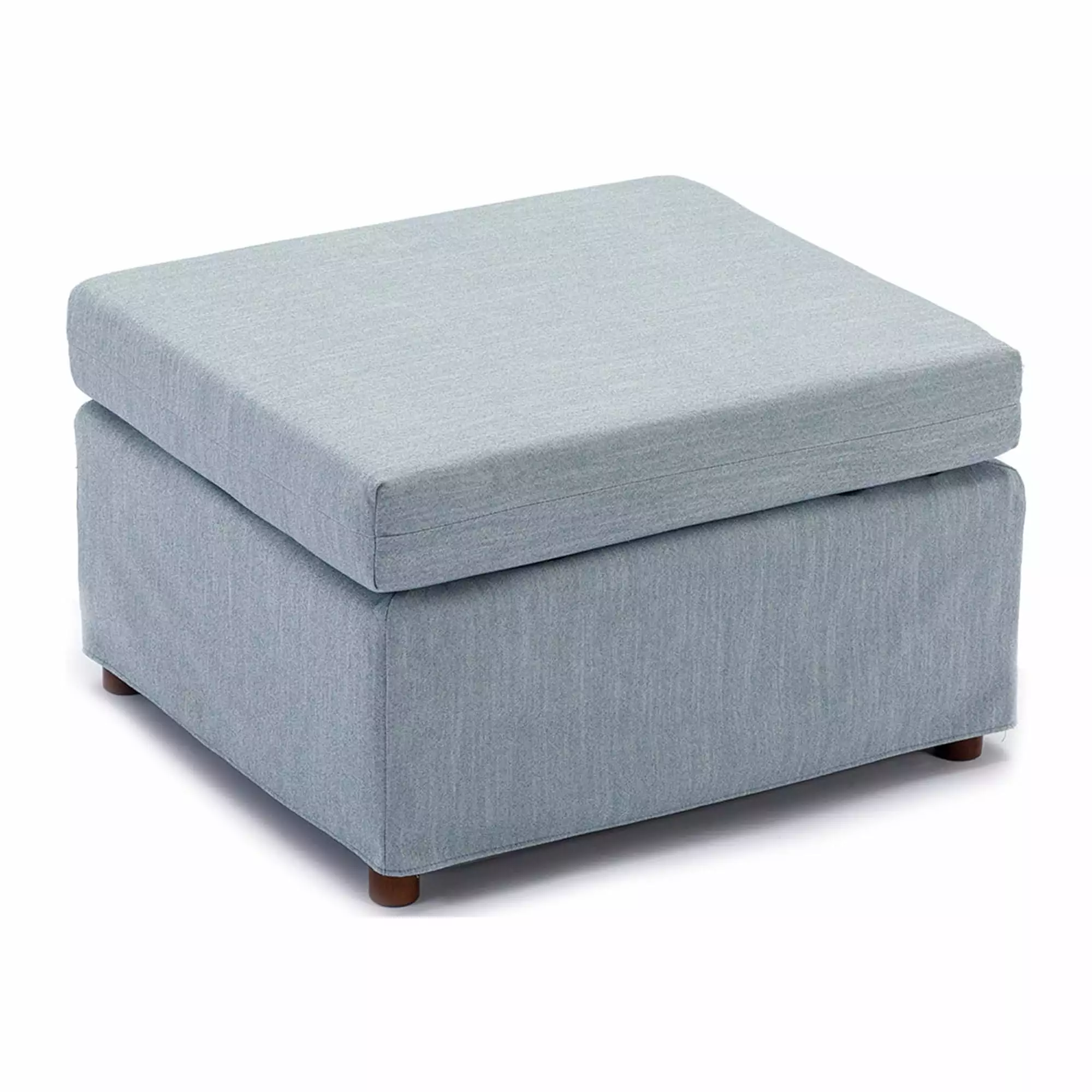 Light Blue Movable Ottoman Modular Sectional Sofa Removable Washable Cushion Covers DeeHome