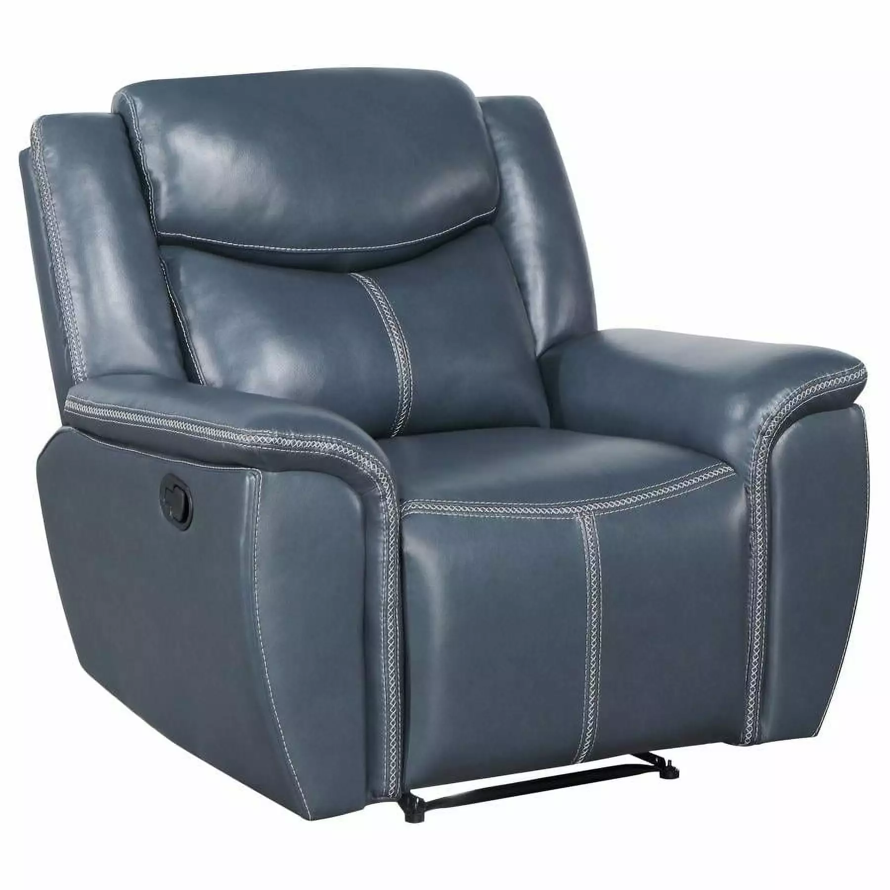 Sloane Upholstered Motion Recliner Chair Blue - Comfortable Living Room Recliner Coaster Company
