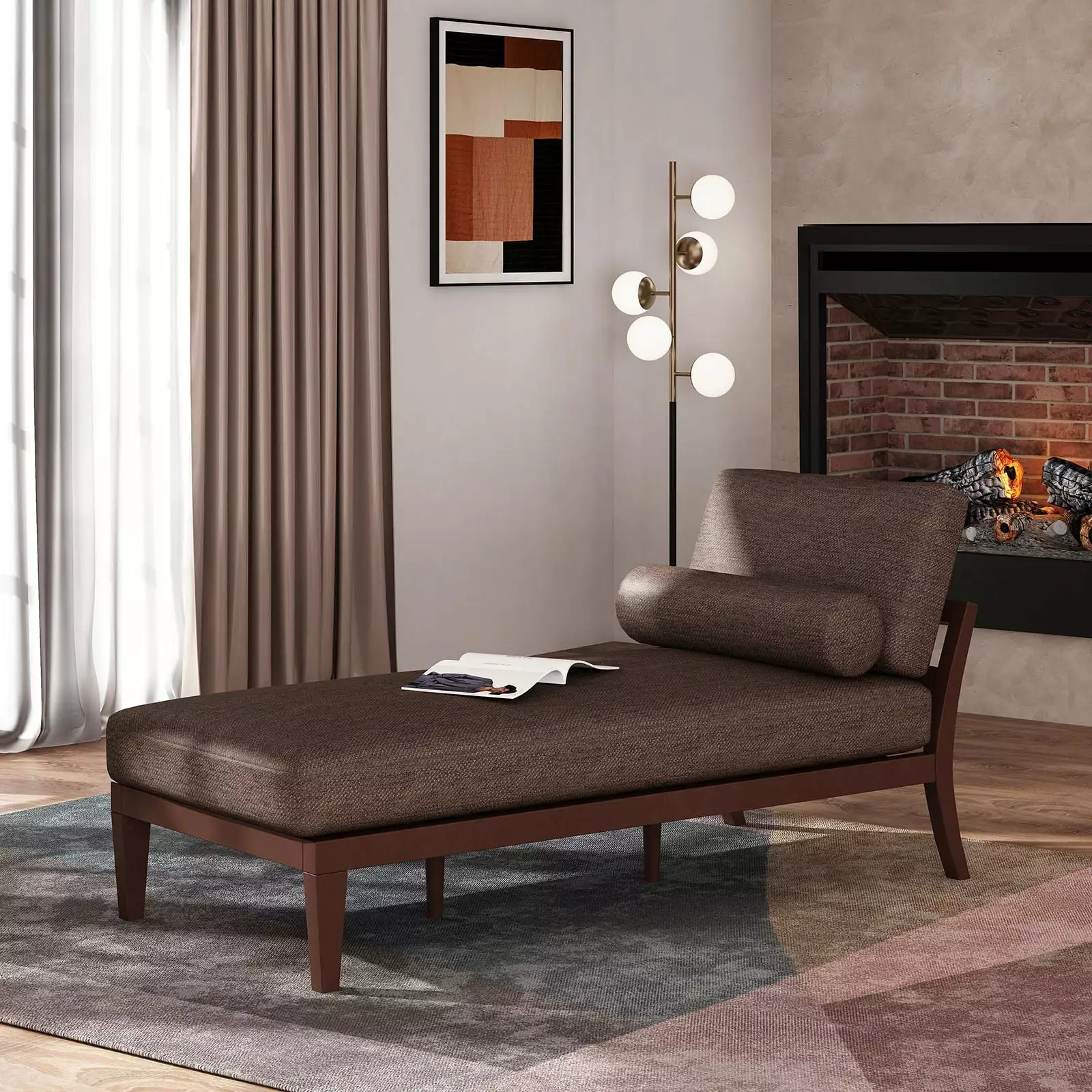 Lounge Chair Stretch Legs - Comfortable Sofa Bed Feel Waterproof Fabric Viruhaka