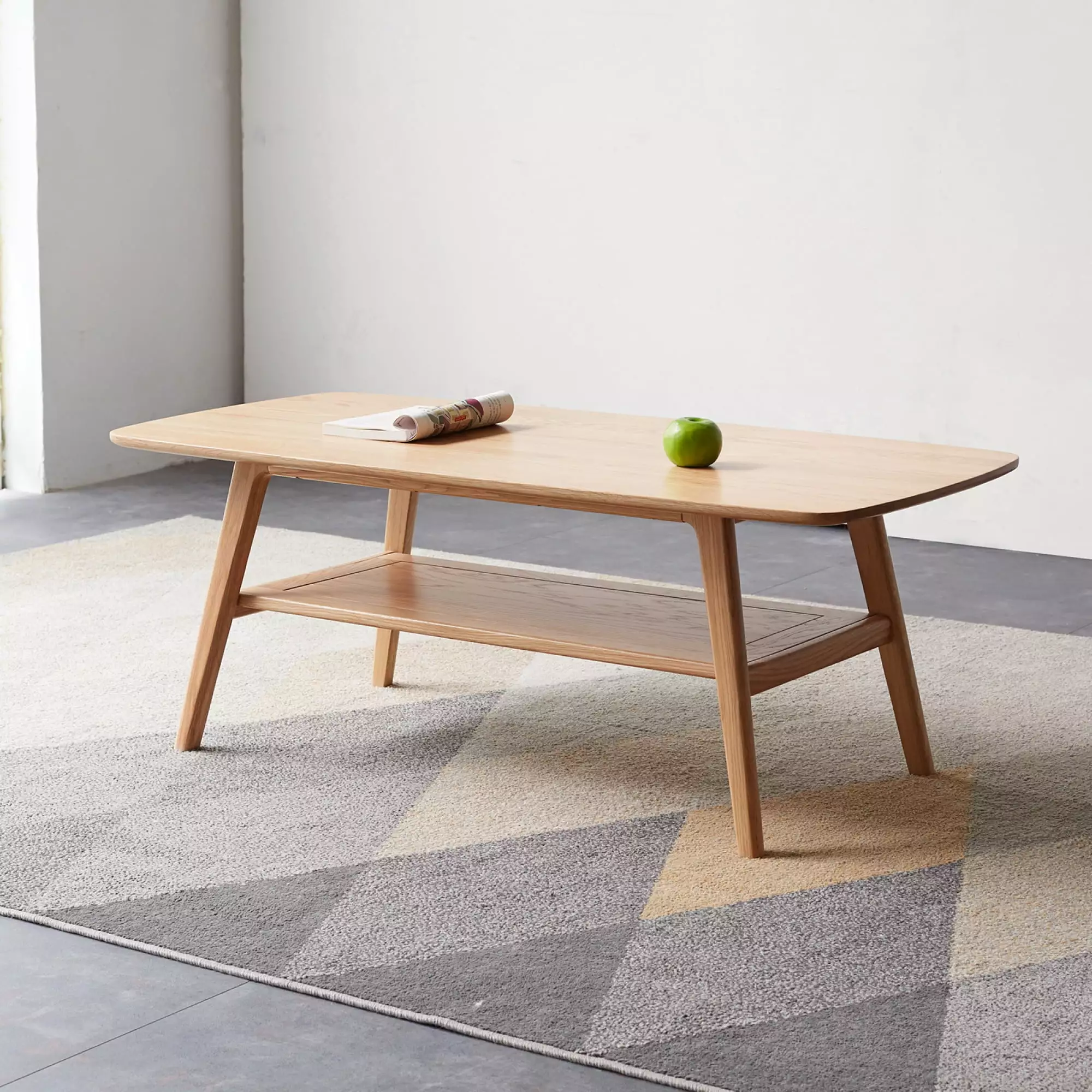 Center table Low Table 100% solid wood Top plate Desk Coffee table Width 80 x Depth 50 x Height 44 cm Study desk Work from...