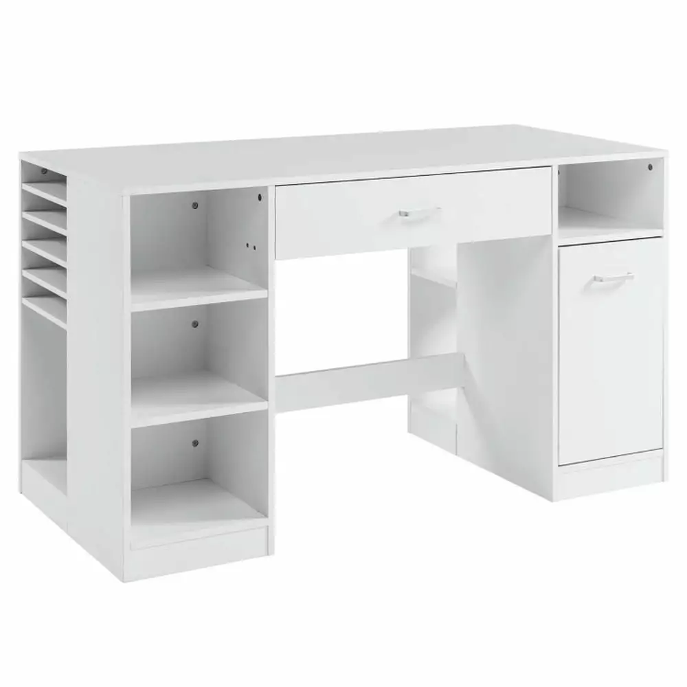 Spaco Sewing Craft Table Home Office Computer Desk Storage Shelves and Drawer