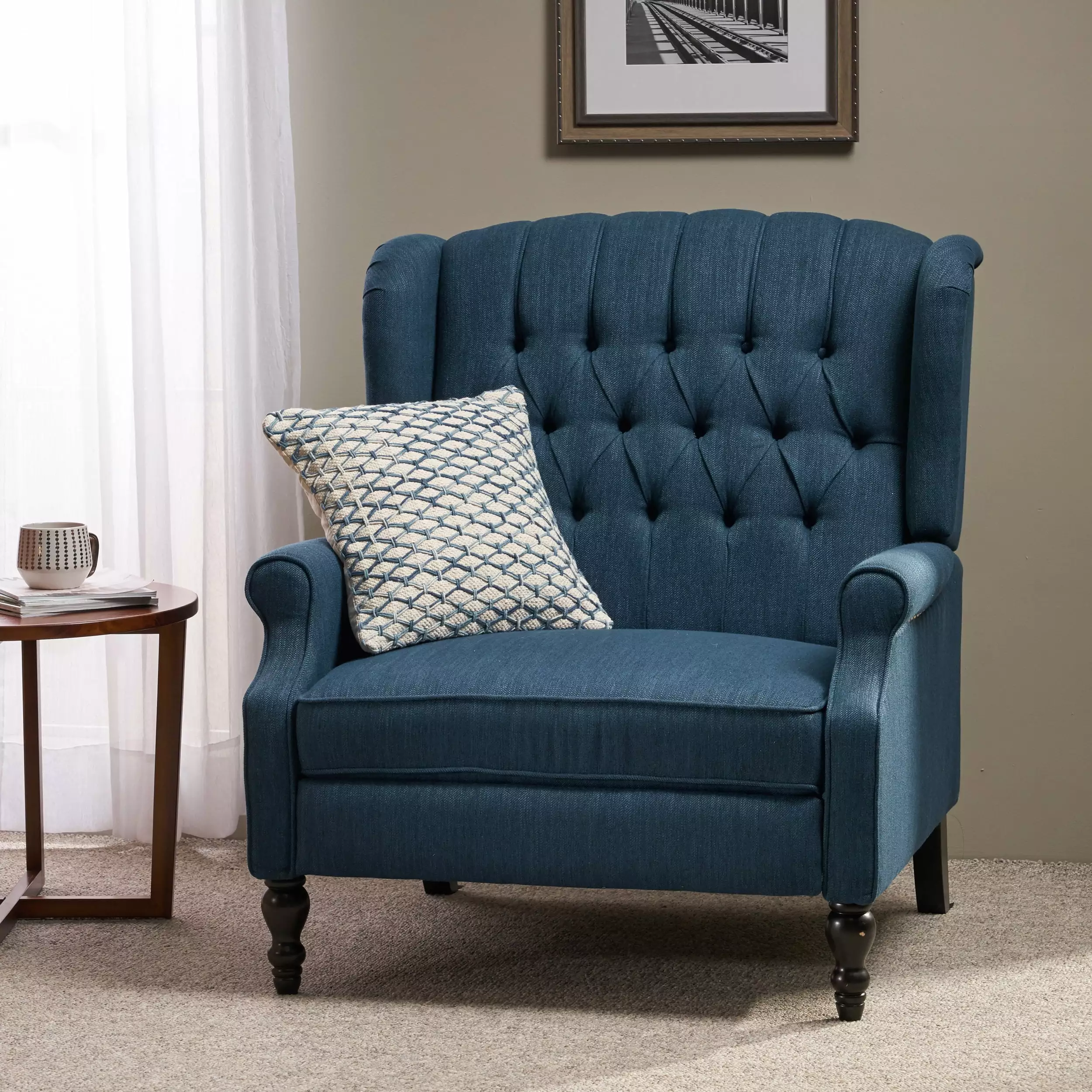 DeeHome One and Half Seater Recliner - Spacious Comfortable Reclining Sofa Living Room
