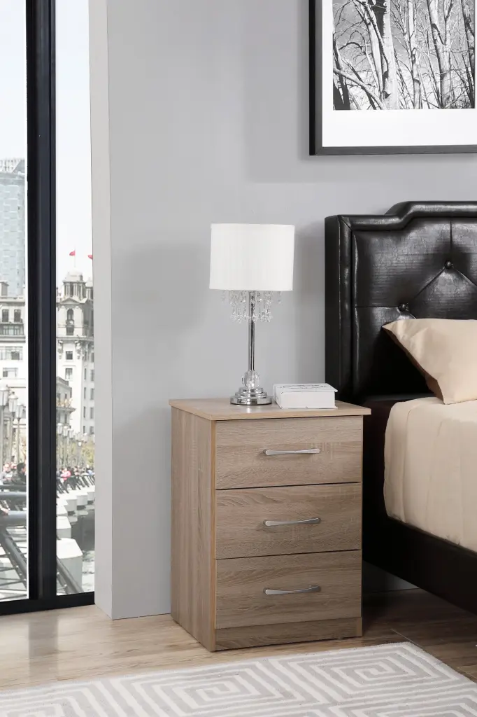 Boston G024 N Nightstand Brown Particle Board Sturdy Design glory furniture
