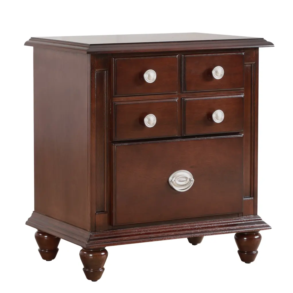 Summit G5950 Night Stand Cappuccino Beige Particle Board glory furniture