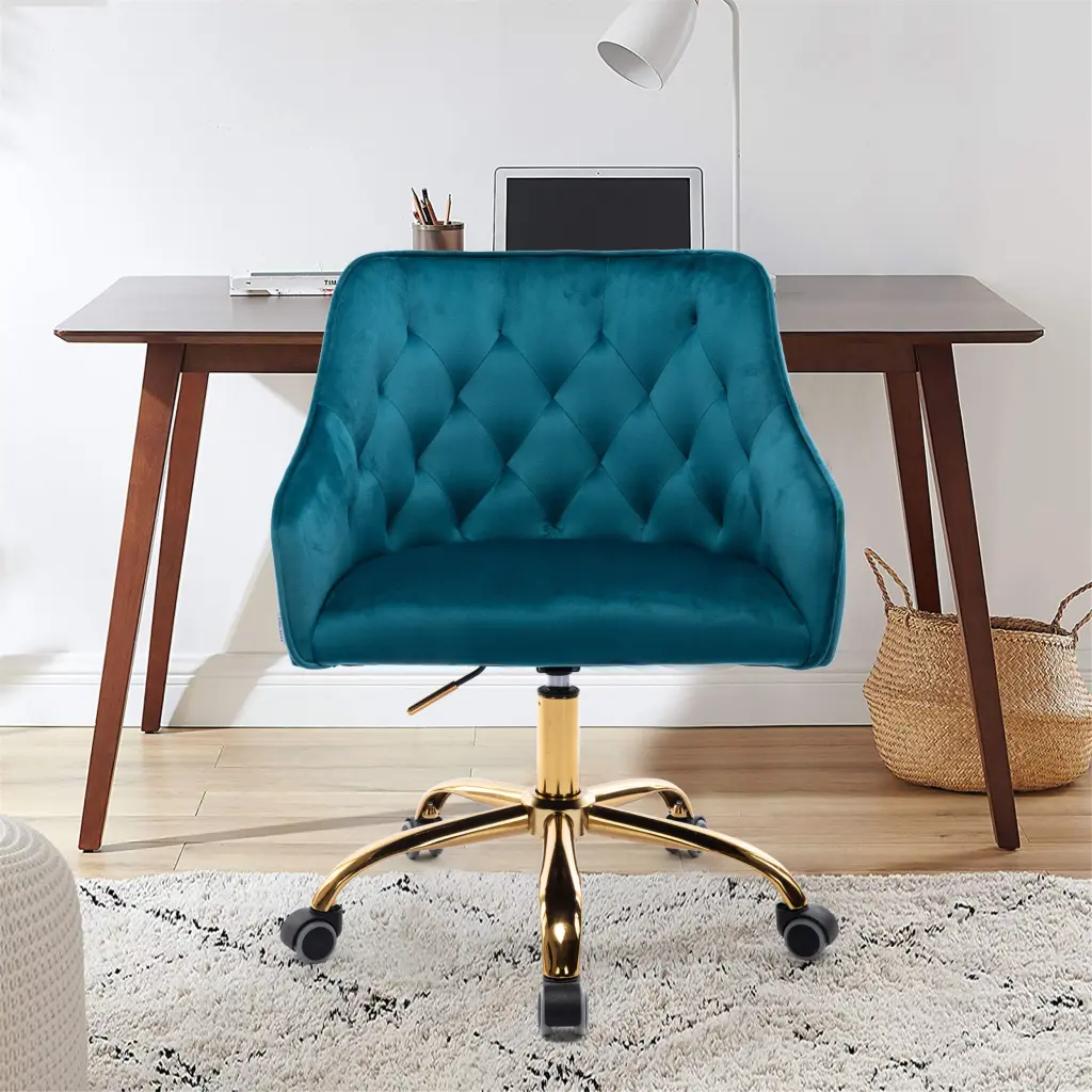 Coolmore Velvet Home Office Desk Chair Modern Cute Computer Chair coolmore w-395