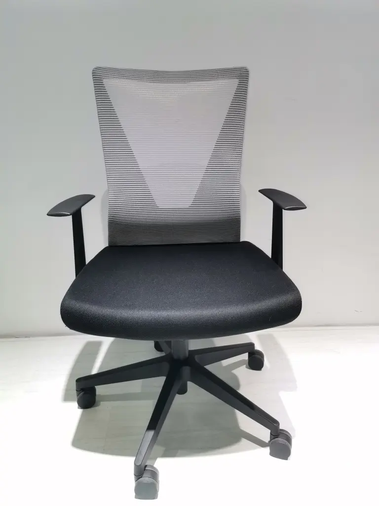 Black Wengue and Smokey Oak Swivel Office Chair Adjustable Height furniture max