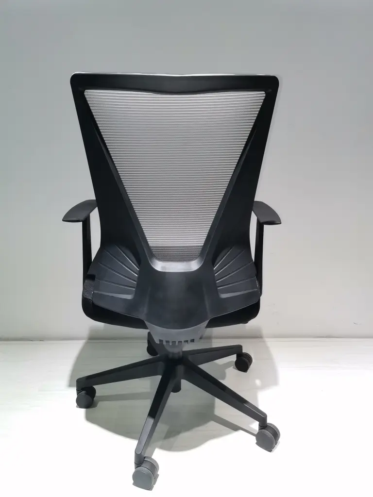 Cox Office Chair Nylon Base Black Fixed Armrest Black Smoke Multicolor tuhome