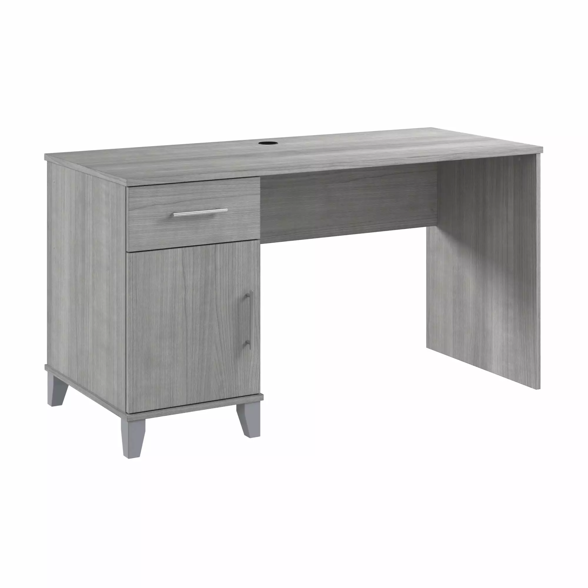 Bush Furniture Somerset 54W Office Desk Drawers Platinum Gray Home Office