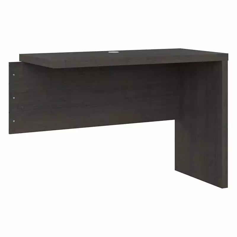 Pemberly Row 42W Desk Return Bridge Charcoal Maple Engineered Wood