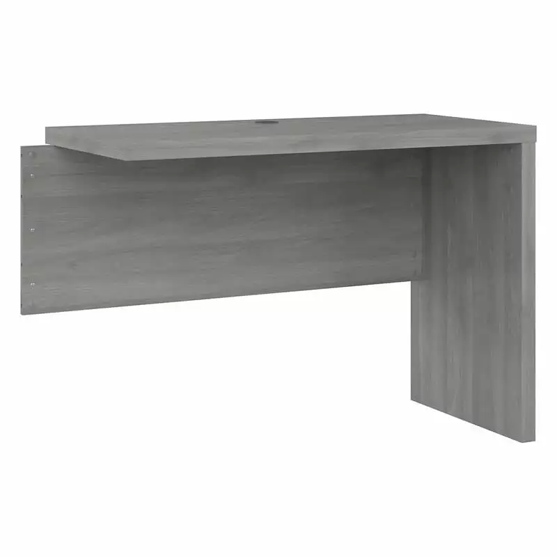 Pemberly Row 42W Desk Return Bridge Modern Gray Engineered Wood