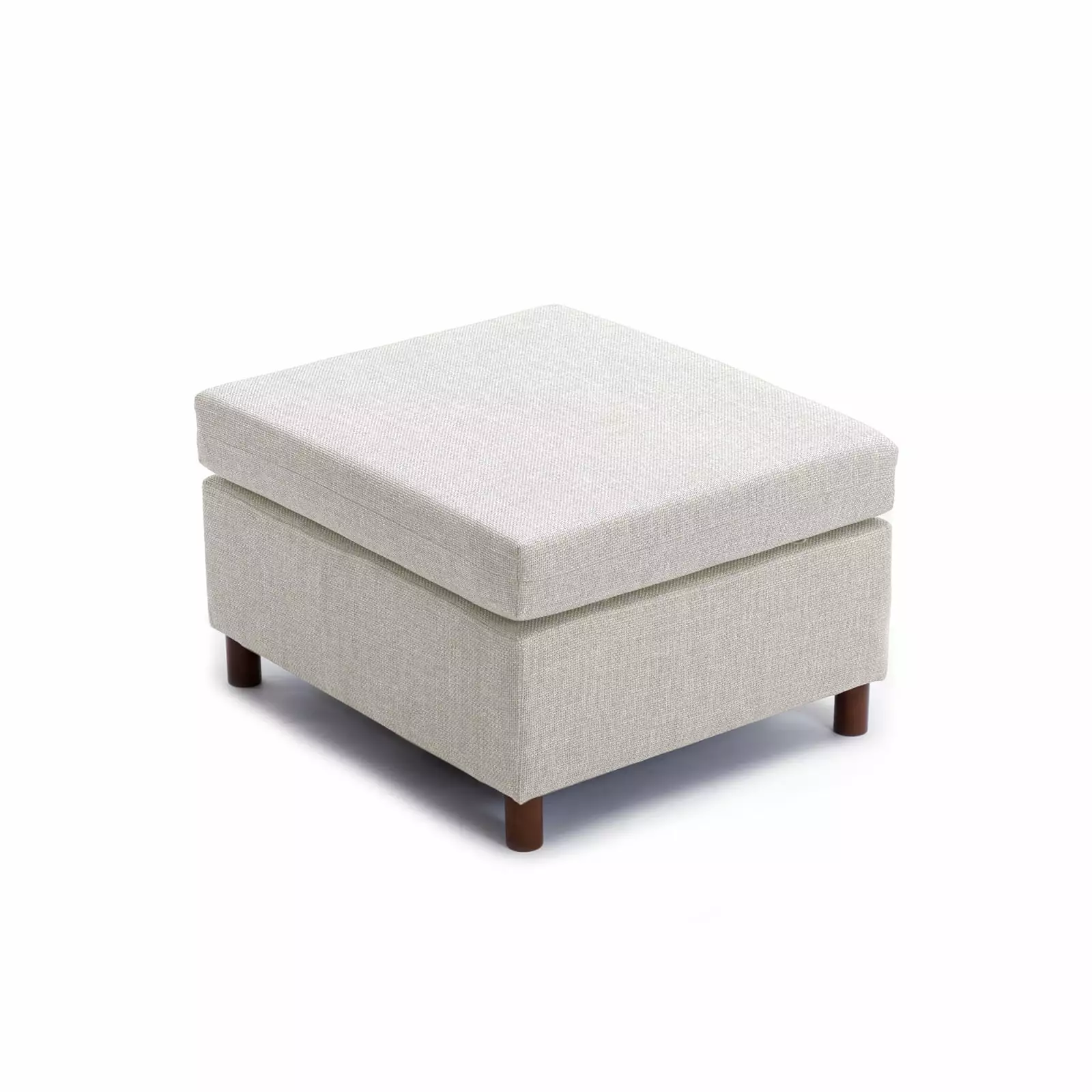 Miekor Furniture Single Movable Ottoman Modular Sectional Sofa Non-Removable Cream Cushion 118802
