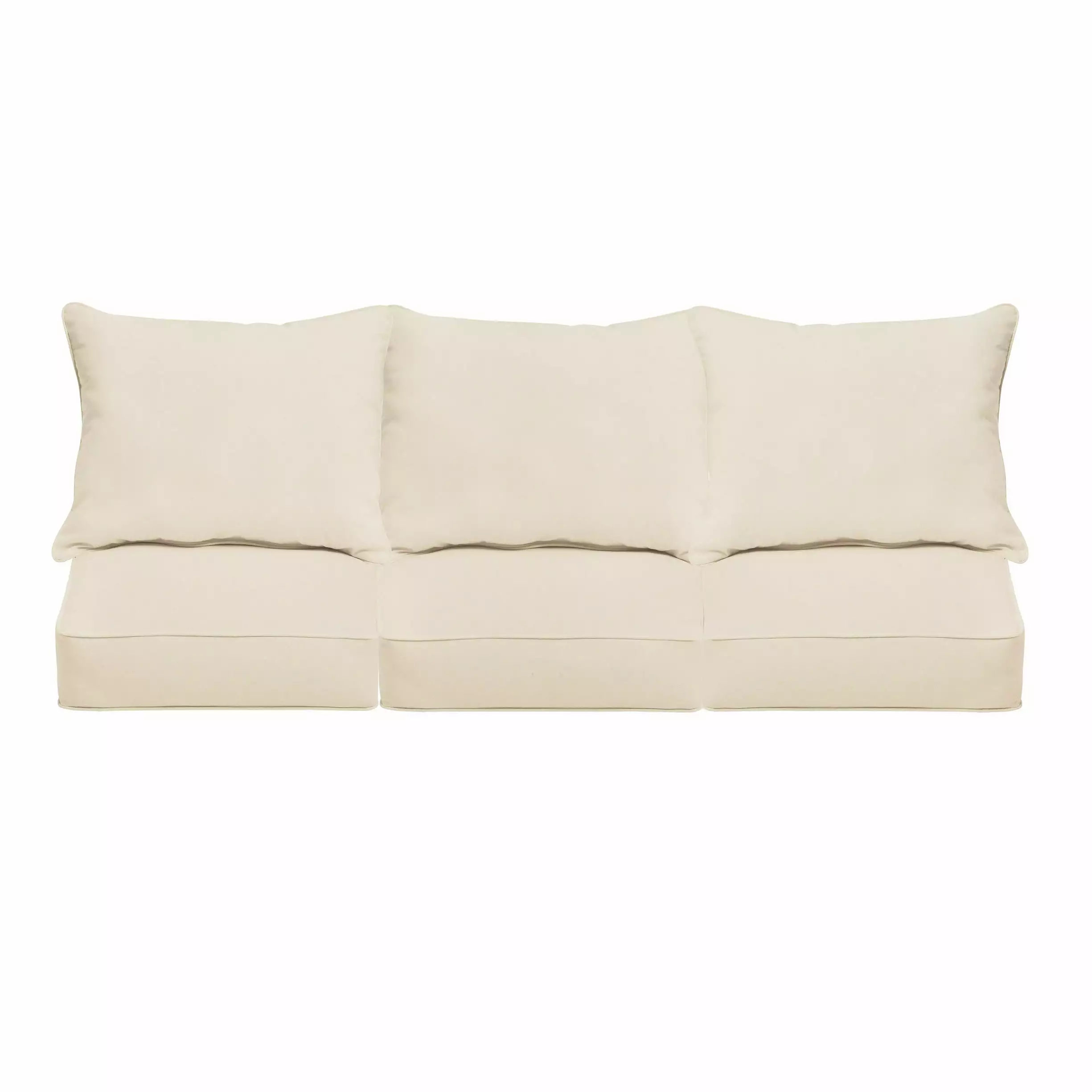 Ivory Indoor Outdoor Deep Seating Sofa Set Corded Design Sorra Home