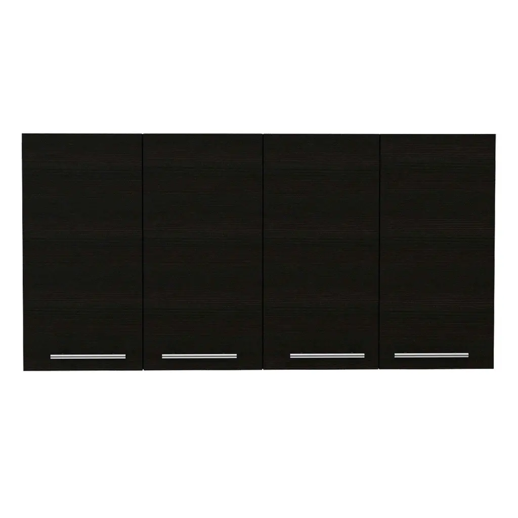 Sheffield 2 Door Pantry Cabinet Two Cabinet Spaces And Two Open Shelves fm furniture